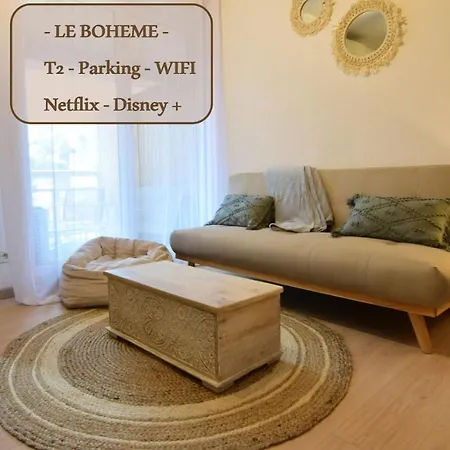 Le Boheme T2-wifi-calme-parking *